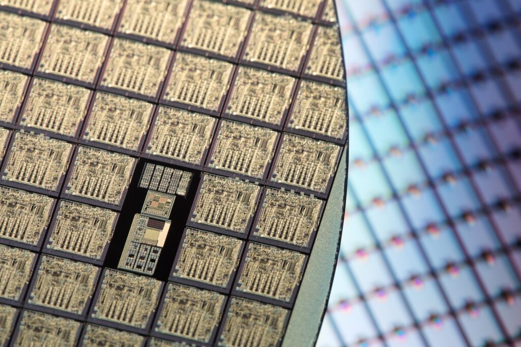 Computerchip, super macro shot